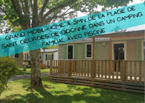 Mobil-Home 3 chambres tout confort à Saint-Georges-de-Didonne 5mn de la plage